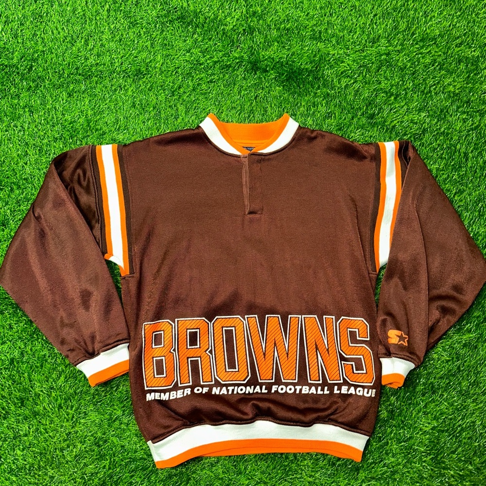 Vintage STARTER nfl Cleveland browns athletic longsleeve size small